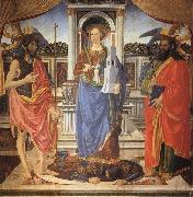 Cosimo Rosselli St.Barbara between SS.John the Baptist and Matthew china oil painting reproduction